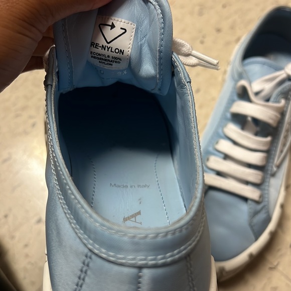 Prada Double wheel platform sneaker size 38.5 comes with box - Picture 7 of 10